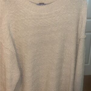 Free People Cream Crew Neck Sweater